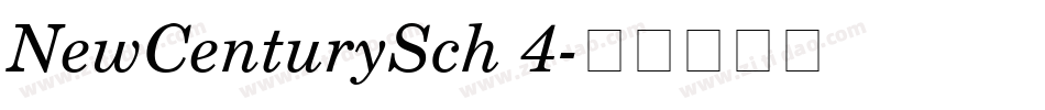 NewCenturySch 4字体转换